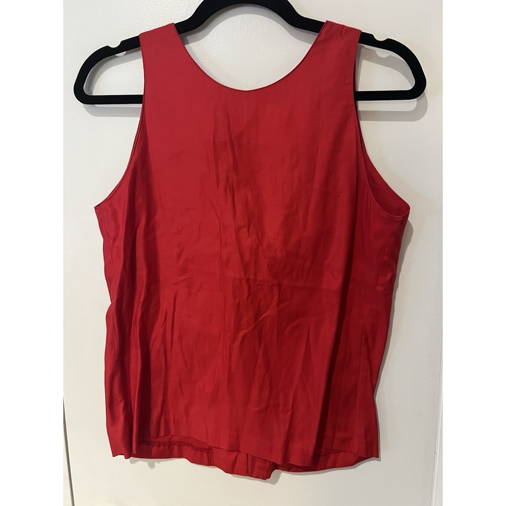 Lorraine Parish for Lakota Shirt Top Small Martha's Vineyard Nantucket Red Bow